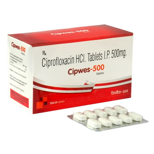 500mg Ciprofloxacin HCL Tablets IP